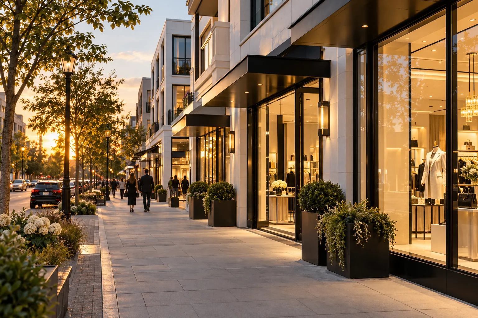 Illustrative retail architecture
